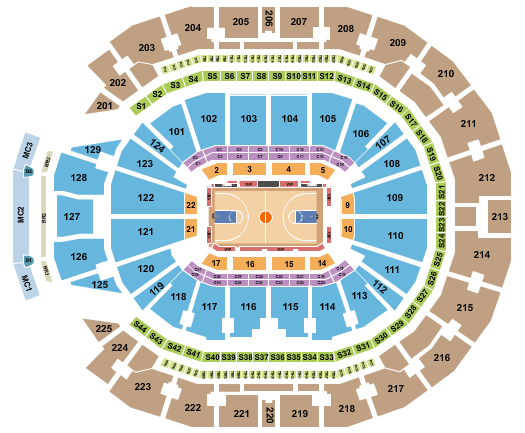 Chase Center NCAA Tournament Seating Chart